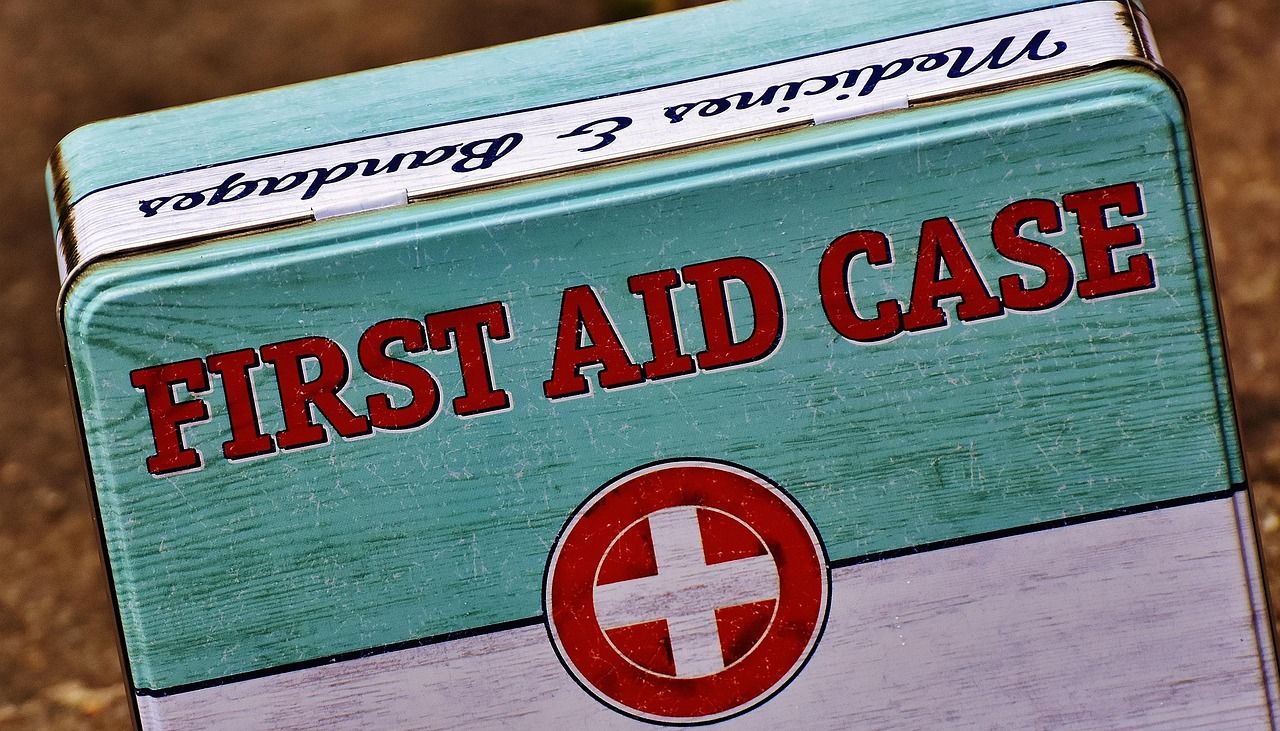 first aid workpace safety old first aid kit